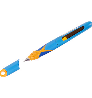 Ручка перьевая детская Berlingo "Hybrid", синяя+1 ручка-тестер с блокнотом, ассорти