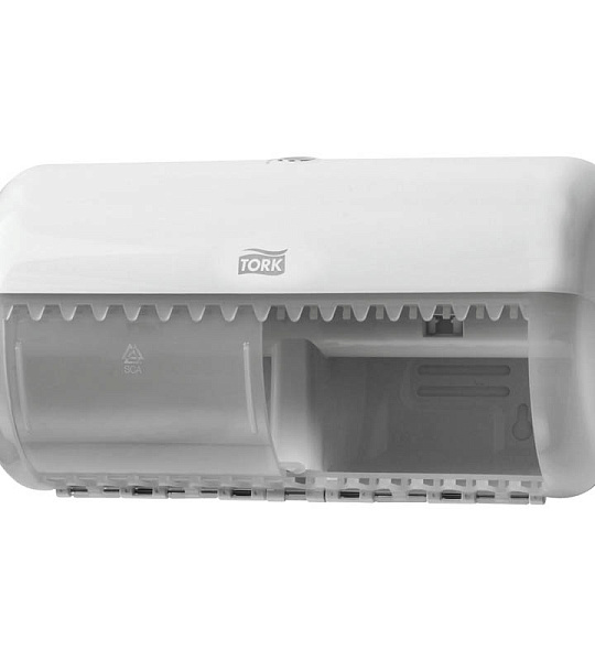 Диспенсер для туалетной бумаги в рулонах Tork "Elevation"(Т4) пластик, механический, белый