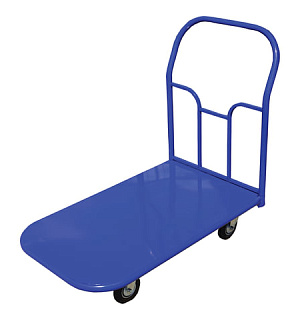 Тележка грузовая платформенная 4-х колесная ТП2 (грузоподъемность - 350 кг, колеса на литой резине D=125 мм)