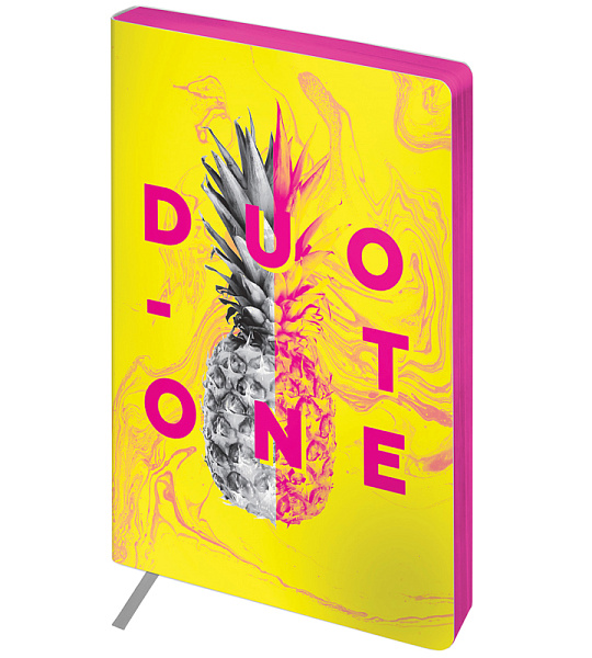 Записная книжка А5 80л. ЛАЙТ, кожзам, Greenwich Line "Urban. Yellow duotone", тон. блок, цв. срез