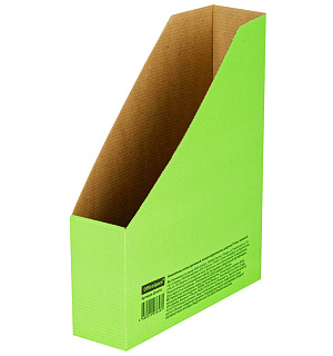 Накопитель-лоток архивный из микрогофрокартона OfficeSpace,  75мм, зеленый, до 700л.