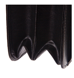 Портфель OfficeSpace "Irida", кожзам, черный, 2 отделения, метал. замок