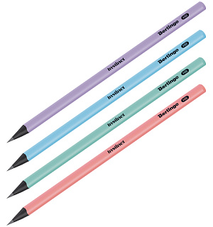 Карандаш ч/г Berlingo "Instinct" HB, трехгранный, черное дерево, заточен