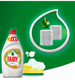 Средство для мытья посуды Fairy "Апельсин и лимонник", 450мл