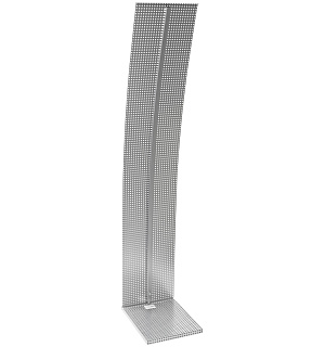 Стойка напольная для рекламных материалов Officespace "Парус", 160*30*36см, без лотков, хром