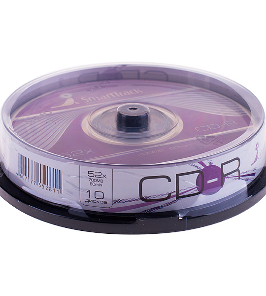 Диск CD-R 700Mb Smart Track 52x Cake Box (10шт)