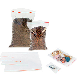 Пакеты с замком "Zip Lock" (100шт.) OfficeSpace, 200*300мм, ПВД, 35,6мкм