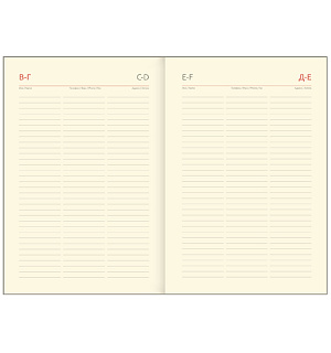 Ежедневник недатированный А5, 136л., кожзам, Greenwich Line "Night garden. Blue", тон. блок