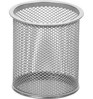 Подставка Attache для письм.прин.цилиндр.,d89х100мм, металл.сетка(серебро)