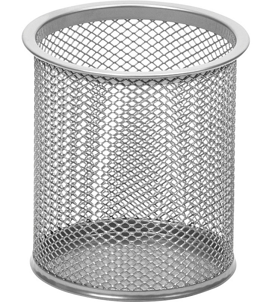 Подставка Attache для письм.прин.цилиндр.,d89х100мм, металл.сетка(серебро)