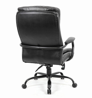 Кресло офисное BRABIX PREMIUM "Heavy Duty HD-004", НАГРУЗКА до 200 кг, экокожа, черное, 531942