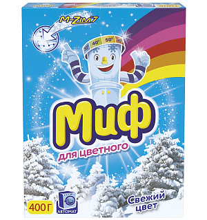 Порошок для машинной стирки Миф "Свежий цвет", 400г