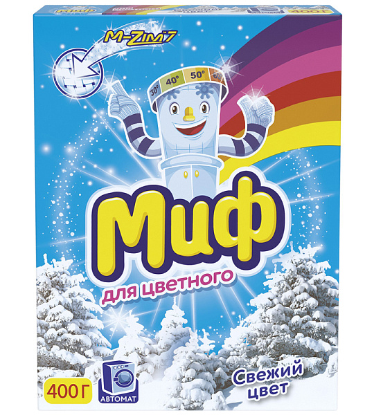 Порошок для машинной стирки Миф "Свежий цвет", 400г