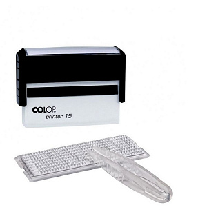 Штамп самонаборный пласт. 2стр. Pr.15-Set 69х10мм 1 касса Colop
