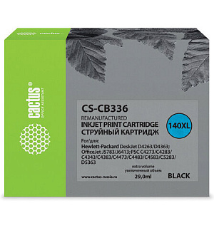 Картридж струйный CACTUS (CS-CB336) для HP OfficeJet J5783/PS D5363, черный