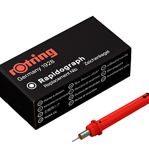 Пишущий элемент для рапидографа Rotring 0,18мм, картон. упаковка