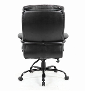 Кресло офисное BRABIX PREMIUM "Heavy Duty HD-004", НАГРУЗКА до 200 кг, экокожа, черное, 531942