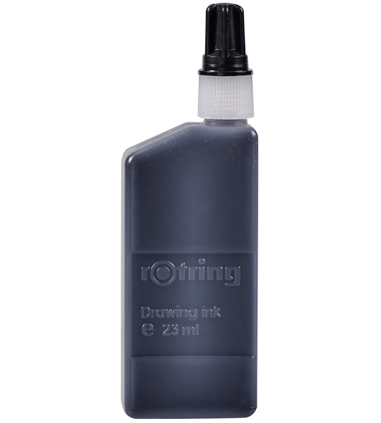 Чернила для изографа Rotring черные, 23мл, картон. упаковка