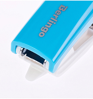 Мини-степлер №24/6, 26/6 Berlingo "Blitz" до 15л., пластиковый корпус, ассорти