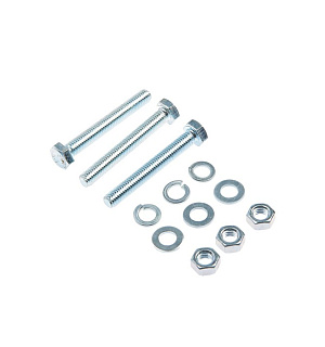 Болты оцинкованные DIN 933 М 8х 60 с гайками и шайбами, 3шт.