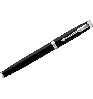 Ручка-роллер Parker "IM Essential Muted Black CT" черная, 0,8мм, подарочная упаковка