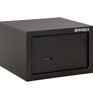 Сейф мебельный BRABIX "SF-170KL", 170х260х230 мм, ключевой замок, черный, 291142, S103BR210514