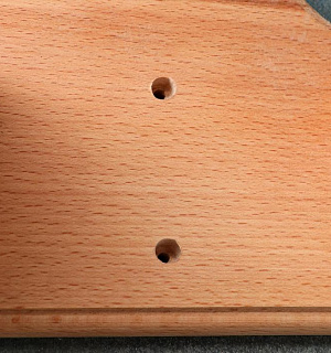 Держатель для туалетной бумаги, 19х14х12 см, массив бука