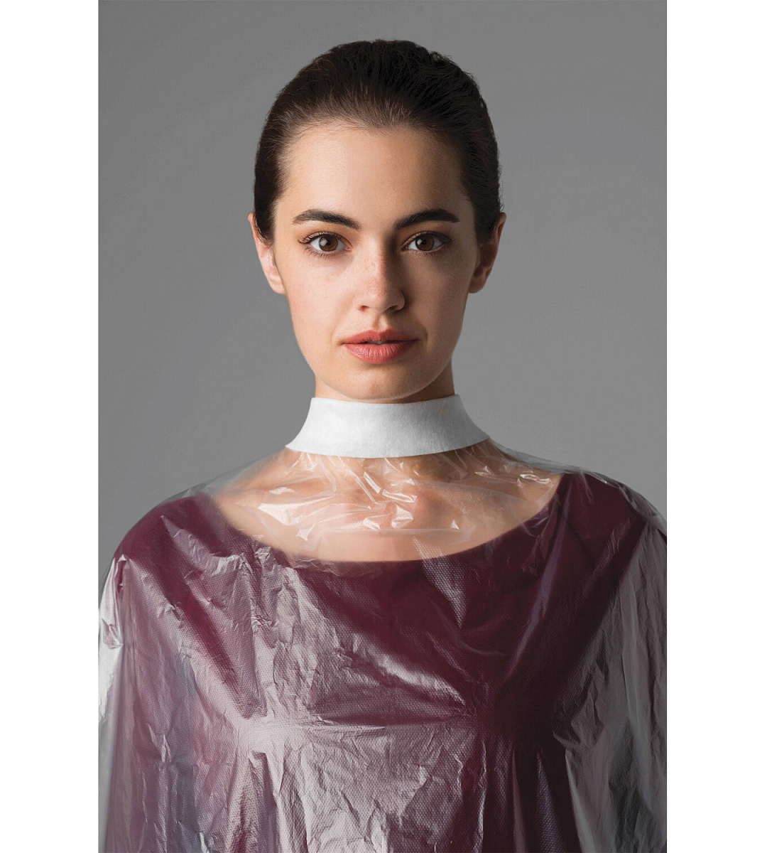 Воротнички одноразовые мягкие, белые, ЧИСТОВЬЕ КОМПЛЕКТ 200 шт., 7х40 см, спанлейс, 40 г/м2, 600-621