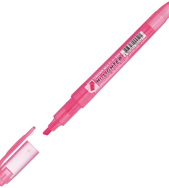 Текстовыделитель Crown "Multi Hi-Lighter" розовый, 1-4мм