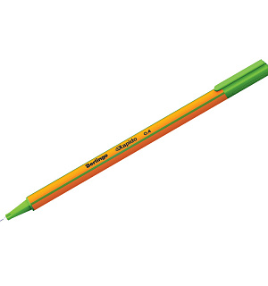 Ручка капиллярная Berlingo "Rapido" светло-зеленая, 0,4мм, трехгранная