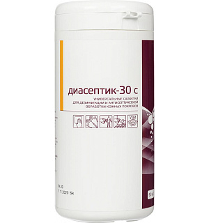 Профхим антисептик салфетки влажные дезинф-е Диасептик-30 С, 60 шт.банка