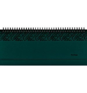 Планинг недатированный, 64л., 330*130мм, кожзам, Berlingo "Vivella Prestige", зеленый