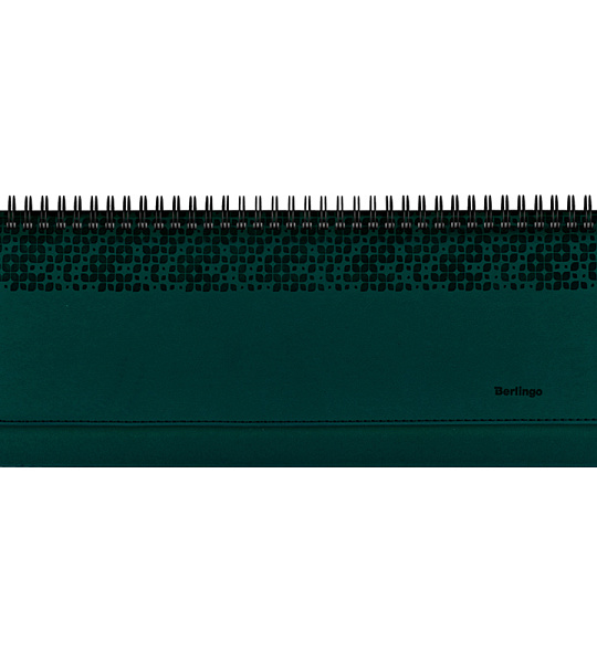 Планинг недатированный, 64л., 330*130мм, кожзам, Berlingo "Vivella Prestige", зеленый