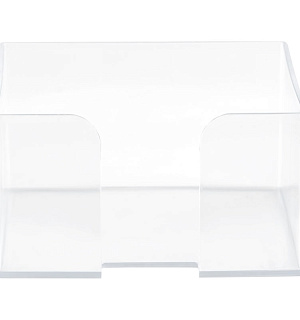 Подставка для бумажного блока СТАММ, 9*9*5, прозрачный