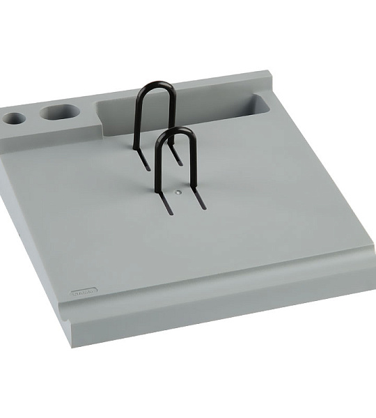 Подставка под календарь СТАММ, пластик, серый