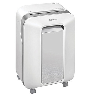 Уничтожитель (шредер) FELLOWES LX201, 5 уровень секретности, 2x12 мм, 12 листов, 22 л, белый, FS-50501