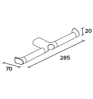 Держатель для туалетной бумаги двойной CUT105