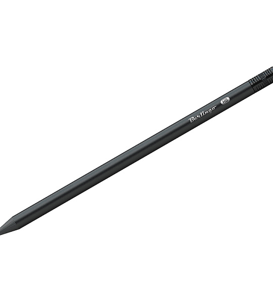 Карандаш ч/г Berlingo "Western" HB, с ластиком, черное дерево, заточен.