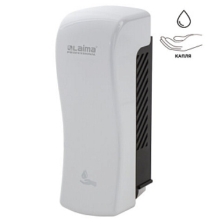 Дозатор для жидкого мыла LAIMA PROFESSIONAL ORIGINAL, НАЛИВНОЙ, 0,8 л, белый, ABS-пластик, 605774
