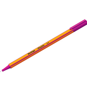 Ручка капиллярная Berlingo "Rapido" сиреневая, 0,4мм, трехгранная