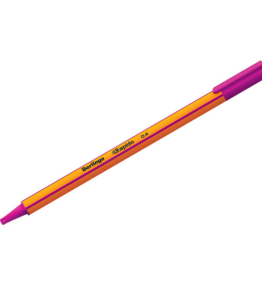Ручка капиллярная Berlingo "Rapido" сиреневая, 0,4мм, трехгранная