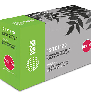 Тонер-картридж CACTUS (CS-TK1120) для KYOCERA FS-1060DN/1025MFP/1125MFP, ресурс 3000 стр.