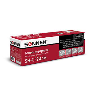 Картридж лазерный SONNEN (SH-CF244A) для HP LaserJet Pro M15/16; MFP M28/29, ресурс 1000 страниц, 363316