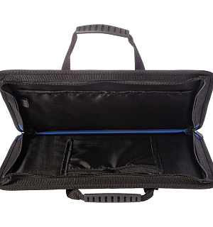 Сумка деловая OfficeSpace "Florentia" ткань, синий, 1 отделение, молния