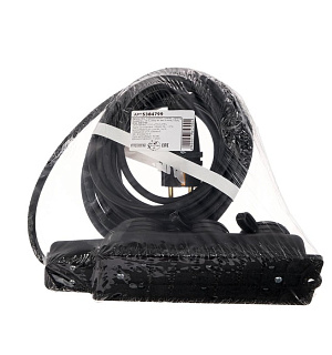 Удлинитель морозостойкий Luazon Lighting, 3 розетки, 10 м, 16 А, КГ 3х1.5 мм2, с з/к, IP44
