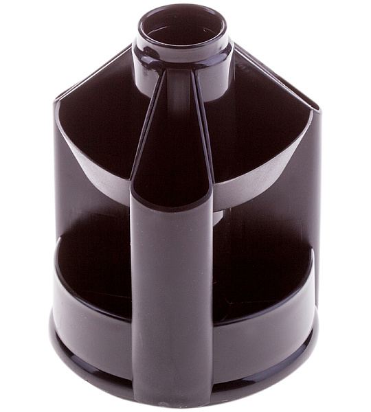 Настольная подставка СТАММ "Mini Desk", вращающаяся, черный