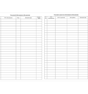 Журнал учета внеурочной деятельности в образоват. организации А4, 32л., на скрепке, блок писчая бумага