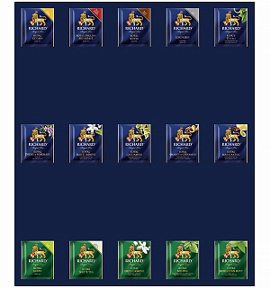 Подарочный набор чая Richard "Royal Tea Collection", 15 вкусов, 120 пакетиков, 230,4г