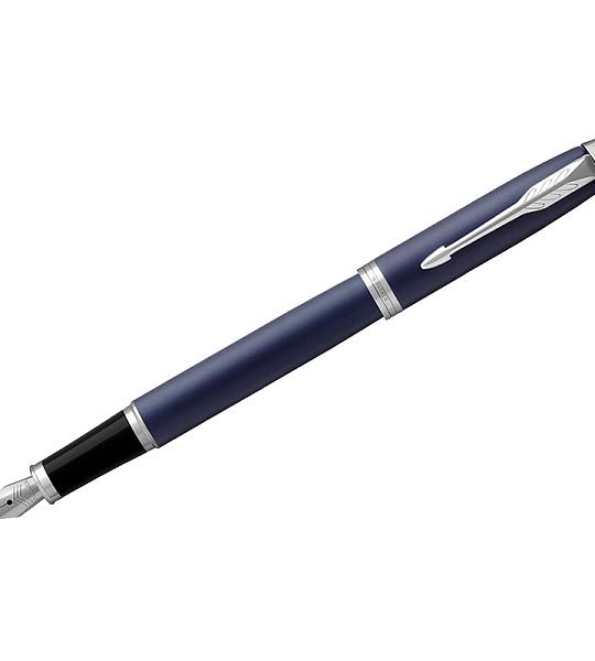 Ручка перьевая Parker "IM Matte Blue CT" синяя, 0,8мм, подарочная упаковка