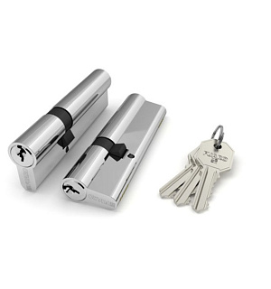Цилиндровый механизм Fuaro 100 CA 90 (30х10х50) CP, 3 ключа, цвет хром
